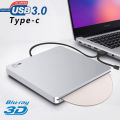 External Blu-ray Drive USB3.0&Type C BD-RDL DVD-RW CD Writer Blu-ray Combo Recorder Play 3D Videos One Touch Pop up for Desktop. 