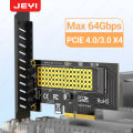 JEYI M.2 NVME SSD to PCIE X1 Adapter Card, 2280 SSD PCIe 3.0 4.0 Expansion Card for Desktop PC, PCI-E GEN4 16Gbps Full Speed SK1. 