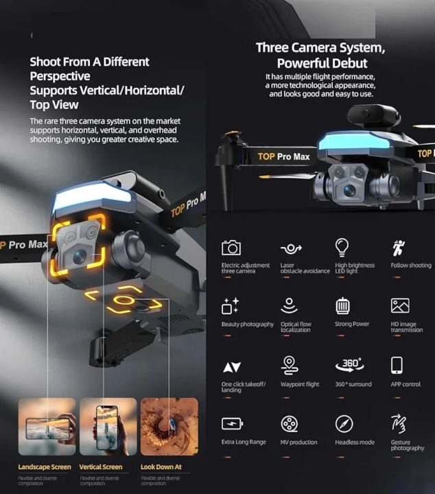 P23%20Pro%204K%20Dual%20Camera%20Foldable%20Drone%20with%20Obstacle%20Avoidance%20%7C%20RC%20Drone%20for%20Kids%20&%20Beginners%20%7C%20Intelligent%20Flying%20Toy%20-%20Image%204