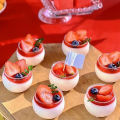 Round Small Plastic Dessert Cups Mini Clear Plastic Bowls, Recyclable, Shatter Resistant, Clear Plastic Plastic Salad Bowls.
