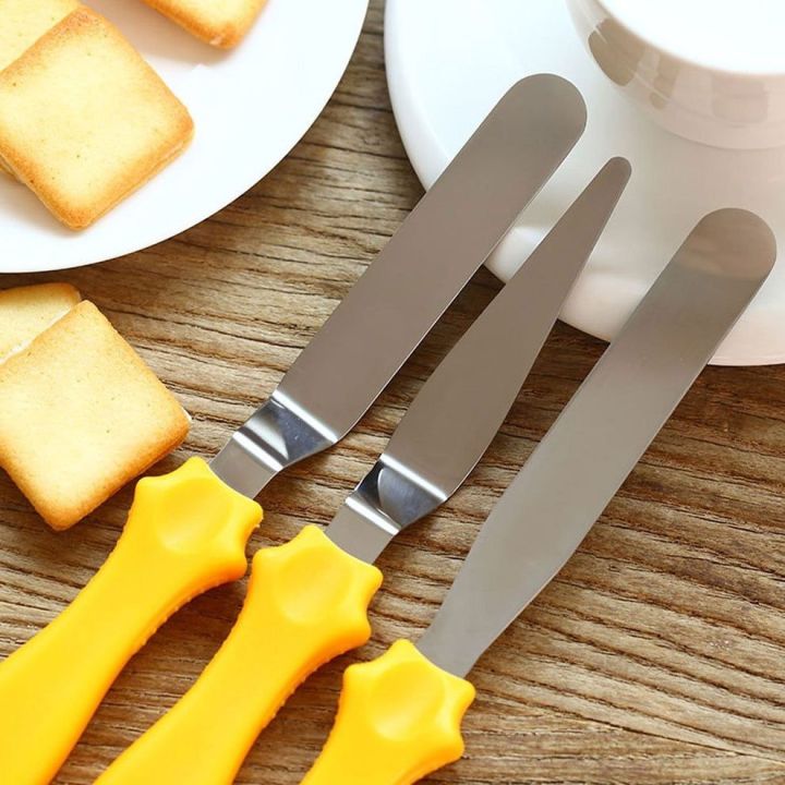 Stainless Cake Decorator 3pcs Cake Cream Spreader Cake Icing and Dresser