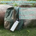 316 Stainless Steel Insulated Water Bottle Bike Water Bottle with Steel Lid & Flex Handle, BPA-Free, Leakproof, Portable Sp.