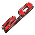 ABS Car Sticker Body Emblem Rear Badge for Honda SI 2.0 RS Logo I VTEC Civic Fit Accord Odyssey CRV HRV Jazz Exterior Decoration. 