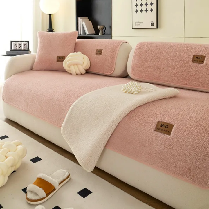 Solid%20Sherpa%20Anti-Slip%20Sofa%20Cover%20with%20PU%20label%20Decor%20for%20Living%20Room%20Coush%20Seat%20Cover,%20Universal%20Sofa%20Slipcover%20Furniture%20Towel%20-%20Image%206