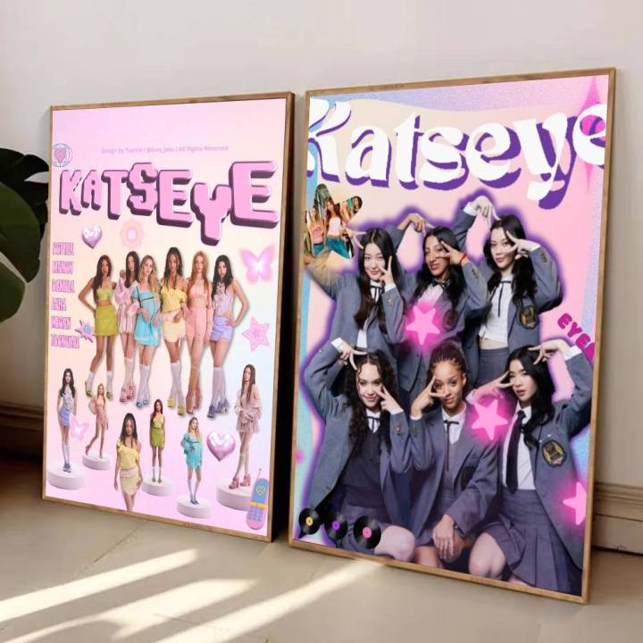 Korea%20kpop%20band%20K-Katseye%20Poster%20HD%20art%20sticky%20wall%20waterproof%20home%20living%20room%20bedroom%20bar%20aesthetic%20decoration%20-%20Image%204