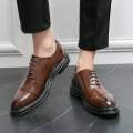 Brown Premium Leather Lace Up Formal Shoe For Men. 
