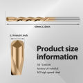 50Pcs 1/8 Inch Wall Masonry Drill Bit M2 High Speed Steel Spiral Saw Tip Cutting Bits for Drywall Brick Concrete Marble Drilling. 