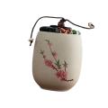 Ceramic Tea Container Chinese Styles Ceramic Food Storage Jar Sealed Canister Tea Jar Loose Tea Tin for Tea Nuts Coffee Spice. 