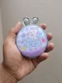 Portable Glass girl Makeup Mirror Mini Folding Pocket Mirror Rabbit shape. 