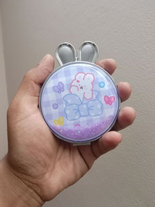 Portable%20Glass%20girl%20Makeup%20Mirror%20Mini%20Folding%20Pocket%20Mirror%20Rabbit%20shape%20-%20Image%202