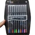 Pentonic Ball pen Multicoloured 1.0 Mm 10 Pcs Set. 