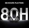 DOQAUS LIFE 4 Bluetooth Headphones Over Ear, Bluetooth 5.3 Wireless Headphones, 52H Playtime, 3 EQ Modes, HiFi Stereo He. 