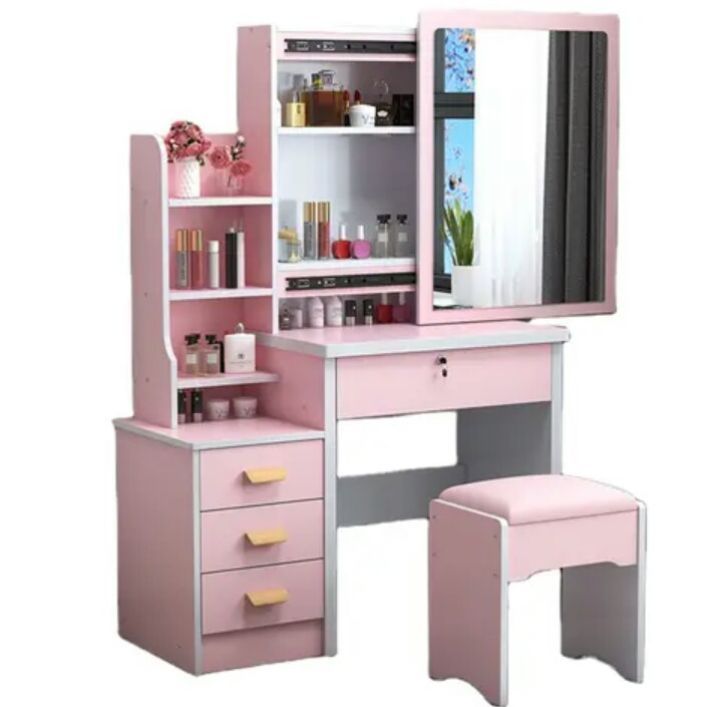 Customized. Dressing Table with Mirror 4 Drawer & 1 Stoll