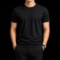 Premium Jersey Fabric Round Neck T-Shirt For Men – Soft & Comfortable – White, Black, Navy Blue, Maroon, Blue – Size M-XXL.