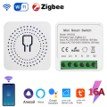 Tuya ZigBee WiFi Smart Switch 2 Way Control Breaker Relay 220V 110V 16A Smart Life APP Voice Control with Alexa  Home. 