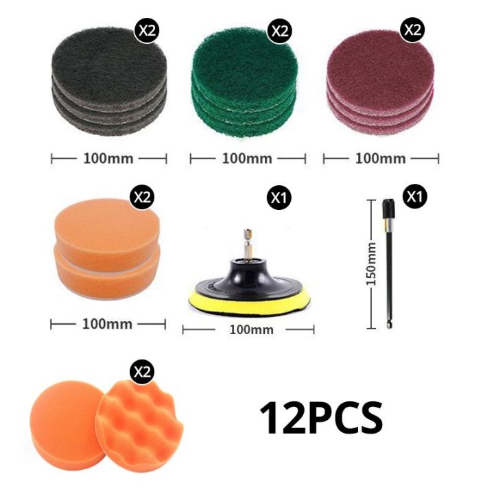 12pcs,%20Drill%20Brush%20Attachment%20Set,%20Power%20Cleaning%20Scrub%20Brush%20And%20Scrub%20Sponge,%20For%20Grout%20Floor,%20Tile,%20Bathroom,%20Kitchen%20-%20Image%206