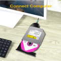 DeepFox USB 2.0 SATA Cable CD/DVD-ROM Drive Cable Optical Driver Adapter Cable For PC Laptop Notebook.