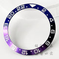 38mm Black Blue Red Yellow Green Purple Aluminum GMT Bezel Sloping Diving Watch Insert Watch Replace Watch Bezel Inserts Ring. 
