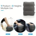 Inflatable Travel Foot Rest Pillow | Adjustable Height Leg Pillow | Make a Flat Bed for Kids and Toddlers | Great for Airplane. 