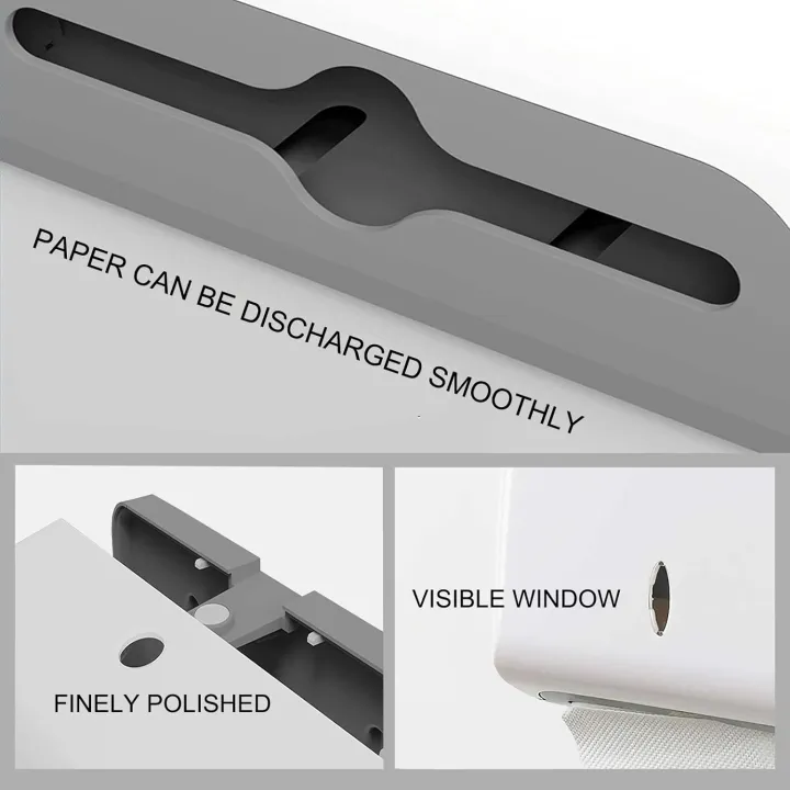 Tissue%20box%20holder%20paper%20towel%20dispenser%20wall%20mounted%20for%20bathroom%20and%20kitchen%20white%20color%20AZ%20-%20Image%204