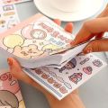 Kawaii Cute Rabbit Sticky Scrapbooking Journal Girls Decorative Label Sticker Book.