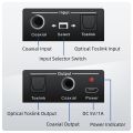 Digital Audio Converter Bi-directional RCA Digital Coaxial to Optical Toslink Converter Optical SPDIF Toslink to Coaxial.