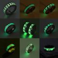 Any 2pcs/Amazing Stainless steel Luminous Mens Ring -Top Fashion Stainless steel Glowing  Luminous Ring For Boys And Men -Top Trend Glowing Ring In Random Design. 