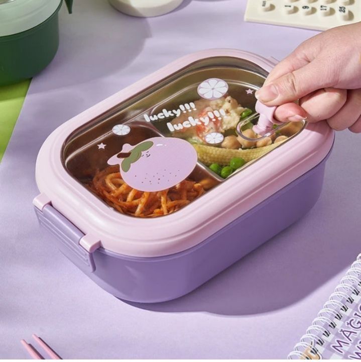 Steel Insulated Lunch Box Grade Compartment lunch box