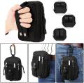 Tactical Molle Pouch, Universal EDC Waist Bag Pouches, Outdoor Belt Bags Gear Tool Gadget Pocket with Cell Phone Holster. 
