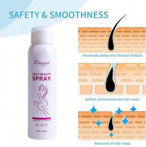 Kingyes%20Silky%20Beauty%20Hair%20Removal%20Spray%20150ml%20(Glowmart%20bd)%20-%20Image%202