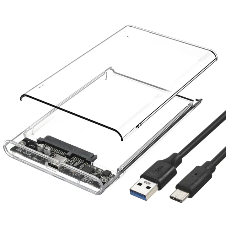 Transparent%202.5%20inch%20HDD/SSD%20Type-C%20Enclosure%20%7C%20High-Speed%20USB3.1%20Transmission%20-%20Image%202