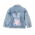 1 2 3 4 5 6 8 10 Years Girls Denim Jacket Cute Rabbit Spring Autumn Fashion Little Princess Baby Coat Birthday Gift Kids Clothes. 