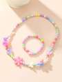 Kids Mala Set With Bracelet Beautiful Multiple design and Colours For Girls Best For Gifts. 