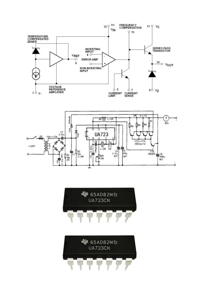 10-Piece Texas Instruments UA723CN Voltage Regulator IC - Direct Replacement For LM723CN