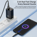 Toocki 2.4A Micro USB Cable for  Redmi Fast Charging PD Quick Charge Micro Cable for Fan Earphone Charger USB Data Cord. 