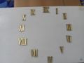 clock numbers 1 inch complete and roman with bars.. 