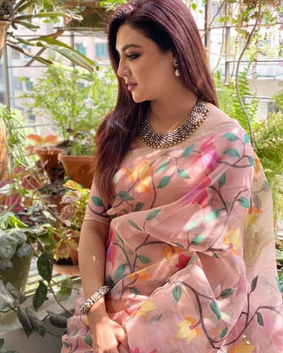 Exclusive & Stylish Brand New Half] Silk Screen Print Saree for Women - Suitable for All Season and Occasions