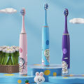 Children's Electric Toothbrush Color Cartoon Space Series Children's Soft Hair Cleaning Brush (Battery Not Included). 
