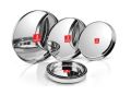 KUMCHA DOSAI PLATE 3pcs STAINLESS STEEL INDIAN  HIGH QUALITY. 
