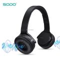 Sodo MH3  2-in-1 Wireless Bluetooth On-Ear Headphones and Twist Out Bluetooth Speaker, Sodo MH3 Wireless Headphone Headset in Black. 