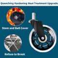 5PCS Universal Mute Caster 50KG Wheel 10mm 11mm Replacement Office Chair Swivel Rollers 360 Degree Wheels Furniture Hardware. 