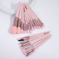 MAANGE 20PCS Makeup Brush Cushion Puff Set Pink Kabuki Foundation Powder Concealer Eyeshadow Eyebrow Brushes Mini Triangle Puff. 