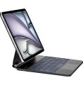 nimin Keyboard for iPad Air 11-inch (M2) 2024/ Air 5/4th 10.9" and iPad Pro 11 inch (4th/3rd/2nd/1st Gen) With 7 Color Backlit Floating Magnetic Design & Multi-Touch Trackpad, QWERTY Layout-Black. 