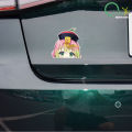 for Demon Slayer Kanroji Mitsuri Peek Car Sticker Occlusion Scratch Personality Decal Car Goods Creative Decals. 