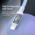 CASIFY PDC02 20W USB C To Lightning Fast Charging Cable 20W Braided Cable iPhone Cable iPad/Mac Cable PD Cable Type C to Lightning Cable 20Watt 1M White - Opp.