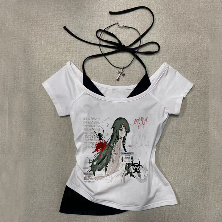 Rock Goth Fashion Streetwear Punk Women Vest Hiphop Harajuku Letter Print Retro Slim Crop top Sleeveless Top E-girl Y2k Tank Top