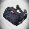 Weli's s5484 black beautiful nylon material waterproof adjustable strap travel sports chest pack rider bag. 