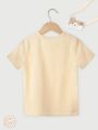 "Pretty Fly For A Little Guy" Letter Print Creative Child T-shirt Casual Lightweight Comfy Short Sleeve Crew Neck Tee Tops Kids.