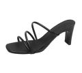 Yellow Green Summer Women Square Toe Sandals Ladies Snake Print Strappy Mules 6CM High Heels Slippers Female Fashion Woman Shoes. 