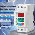 40A/63A Din Rail 230V Adjustable Over Voltage and Under Voltage Protective Device Protector Relay Limit Over Current Protection. 